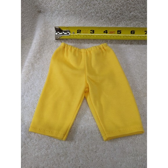 18" Baby Doll Clothes Yellow Unicorn Outfit with Hair Bow - Picture 5 of 7